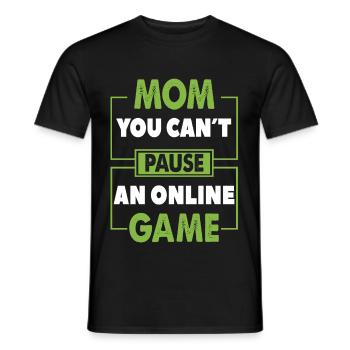 Nerd de jeu en ligne dire drôle geek cadeau - T-shirt homme - noir - Devant - AI Model Male 178 light (178cm)
