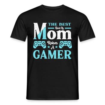 Muttertag Gamer Mom Geschenkidee Lustig - Männer T-Shirt - Schwarz - Vorne - AI Model Male 178 light (178cm)