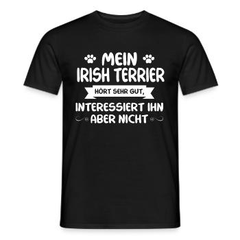 Irish Terrier - Männer T-Shirt - Schwarz - Vorne - AI Model Male 178 light (178cm)