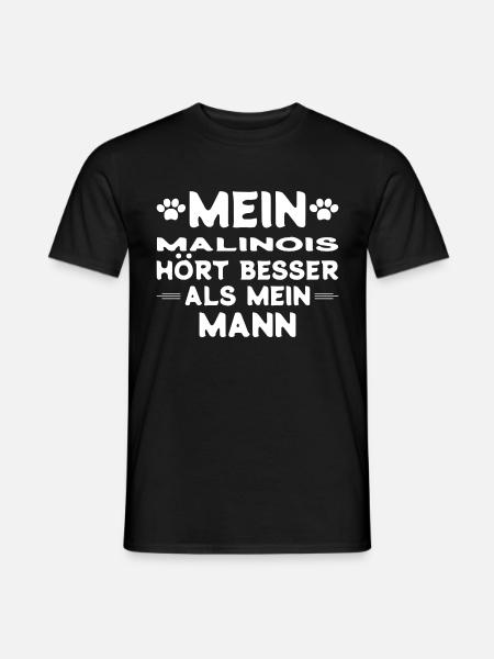 Malinois Ehemann - Männer T-Shirt - Schwarz