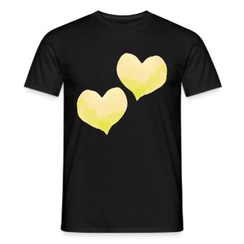 Coeurs Amour Dans Amour Mariage - T-shirt homme - noir - Devant - AI Model Male 178 light (178cm)