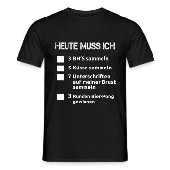 JGA Bräutigam Junggesellenabschied Lustige Ideen - Männer T-Shirt - Schwarz - Vorne - AI Model Male 178 light (178cm)