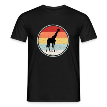 Giraffe - Männer T-Shirt - Schwarz - Vorne - AI Model Male 178 light (178cm)