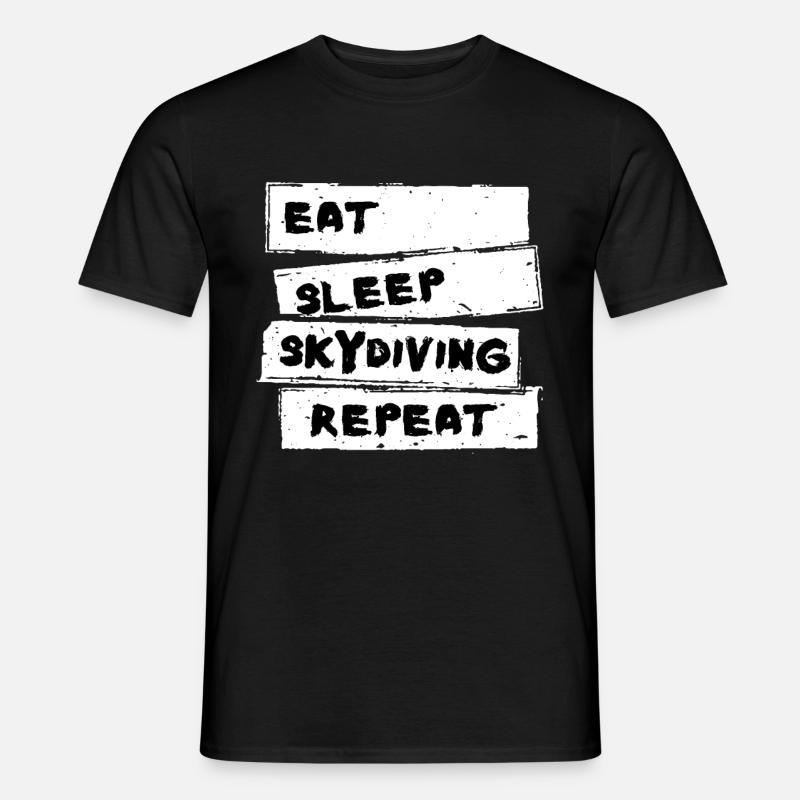 Skydiving - Skydiving Tshirt - Männer T-Shirt - Schwarz