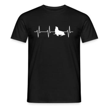 Sea Lion Heartbeat Tee Shirt - T-shirt homme - noir - Devant - AI Model Male 178 light (178cm)