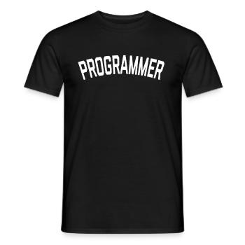 Simple Programmer T-Shirt - Männer T-Shirt - Schwarz - Vorne - AI Model Male 178 light (178cm)
