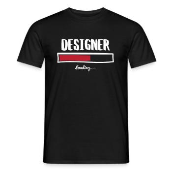 Funny designer design - Men's T-Shirt - black - Front - AI Model Male 178 light (178cm)