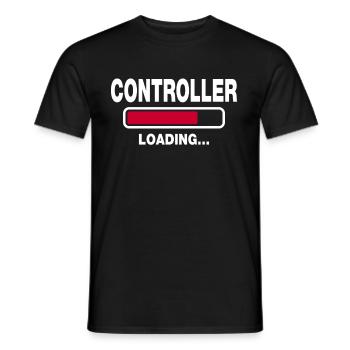 controller - Men's T-Shirt - black - Front - AI Model Male 178 light (178cm)