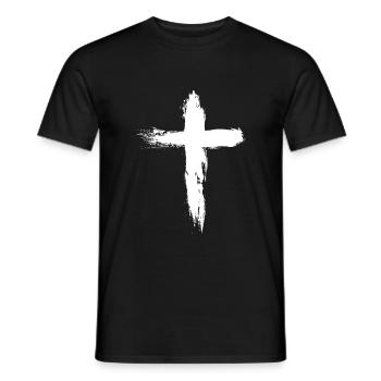 Catholic - Men's T-Shirt - black - Front - AI Model Male 178 light (178cm)