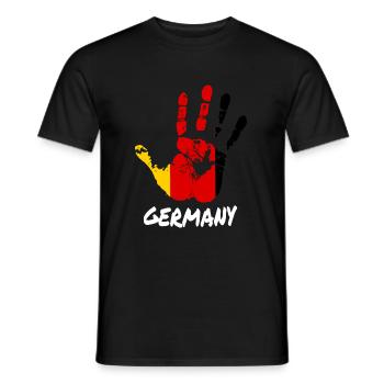 Germany - Männer T-Shirt - Schwarz - Vorne - AI Model Male 178 light (178cm)