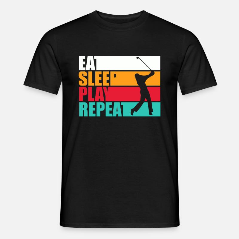 Golf - Männer T-Shirt - Schwarz