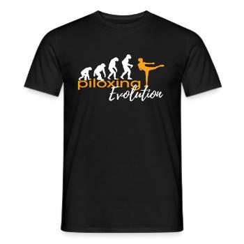 PILOXING EVOLUTION - Männer T-Shirt - Schwarz - Vorne - AI Model Male 178 light (178cm)