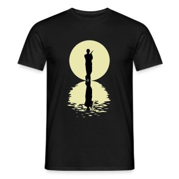 The Anesthesiologist And The Moon - Men's T-Shirt - black - Front - AI Model Male 178 light (178cm)