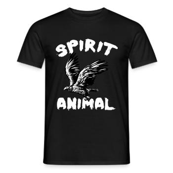 HAWK - Men's T-Shirt - black - Front - AI Model Male 178 light (178cm)