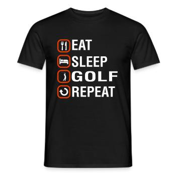 Funny Golf Birthday Gift - Männer T-Shirt - Schwarz - Vorne - AI Model Male 178 light (178cm)
