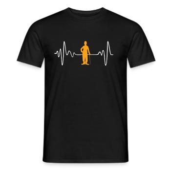 Attore - T-shirt uomo - nero - Fronte - AI Model Male 178 light (178cm)
