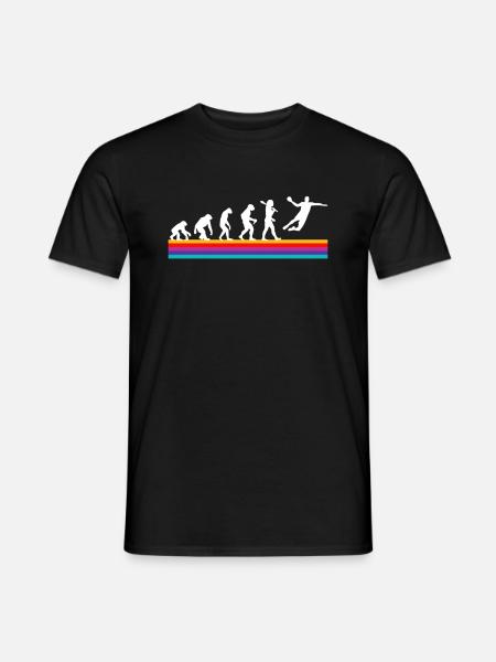 T-shirt graphique de handball rétro - T-shirt homme - noir