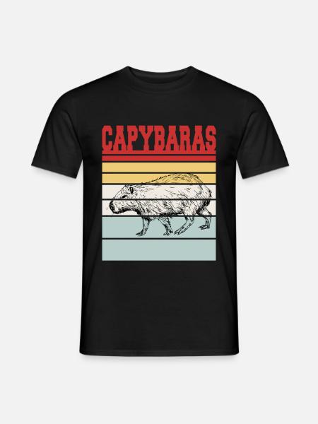 capybaras - T-shirt homme - noir