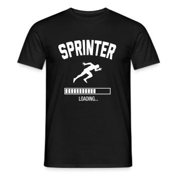 Futur sprinter - T-shirt homme - noir - Devant - AI Model Male 178 light (178cm)