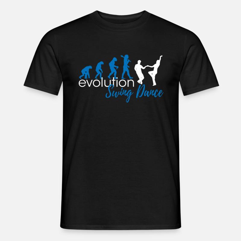 Evolution de la danse swing - T-shirt homme - noir