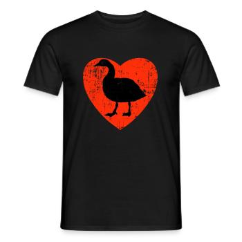 Love My Gooses Design - Männer T-Shirt - Schwarz - Vorne - AI Model Male 178 light (178cm)