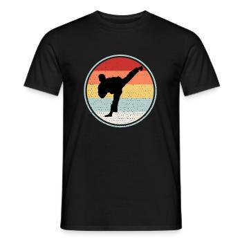 Taekwondo Shirt For Father - T-shirt homme - noir - Devant - AI Model Male 178 light (178cm)