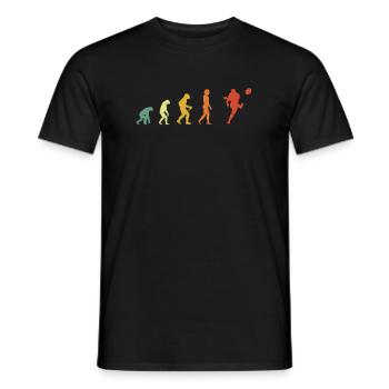 Vintage Rugby Evolution - Männer T-Shirt - Schwarz - Vorne - AI Model Male 178 light (178cm)