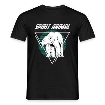 Polar Bear - Männer T-Shirt - Schwarz - Vorne - AI Model Male 178 light (178cm)