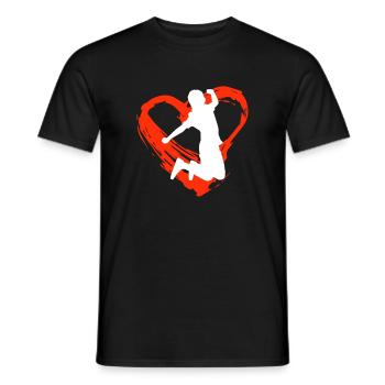 A Heart For Trampoline - T-shirt homme - noir - Devant - AI Model Male 178 light (178cm)