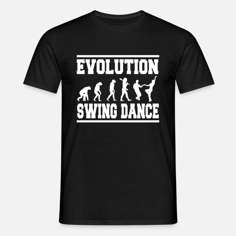 Evolution Swing Dance - Männer T-Shirt - Schwarz
