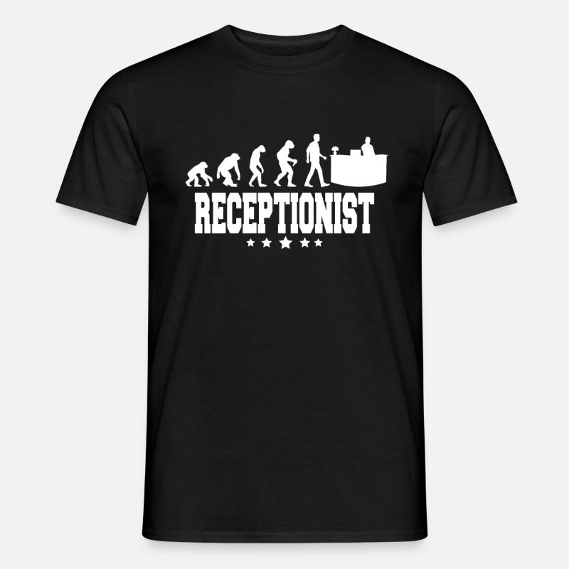 évolution de la réceptionniste - T-shirt homme - noir