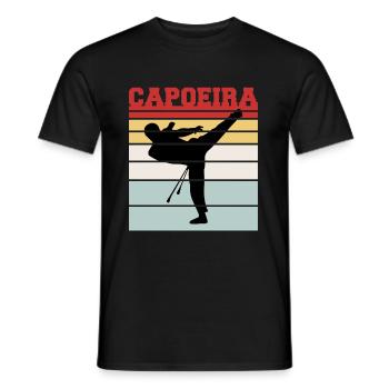 Hipster Capoeira Team T-Shirt - Männer T-Shirt - Schwarz - Vorne - AI Model Male 178 light (178cm)