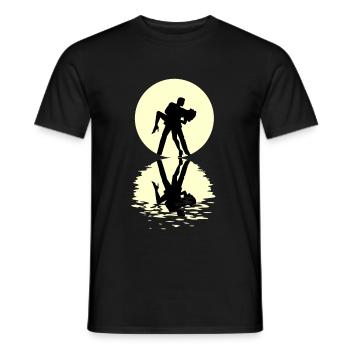 Tango Moon - T-shirt homme - noir - Devant - AI Model Male 178 light (178cm)