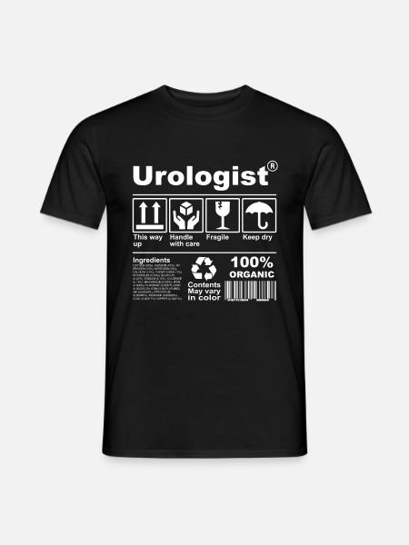 Urologist Product Description Shirt - Männer T-Shirt - Schwarz