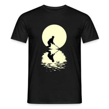 Bandy Moon - Männer T-Shirt - Schwarz - Vorne - AI Model Male 178 light (178cm)