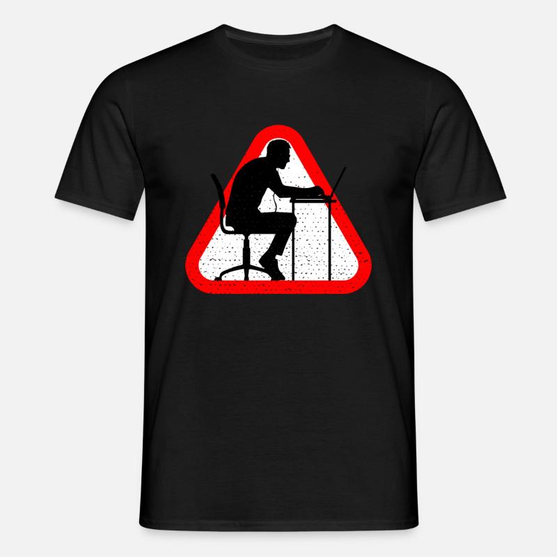 Attention Web Developer - Men's T-Shirt - black