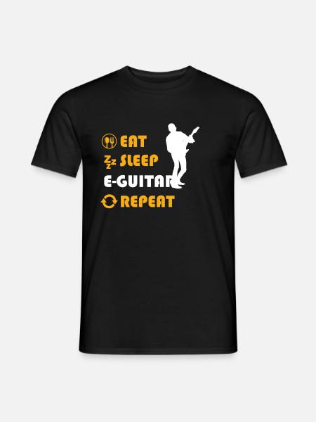 E-Guitar Graphic Shirt - Men's T-Shirt - black