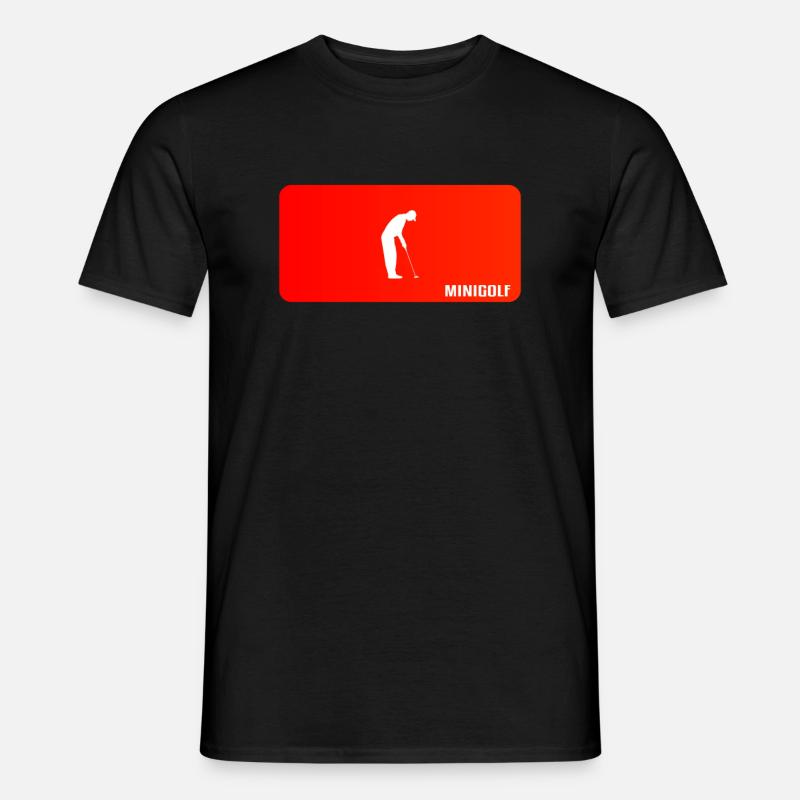 minigolf - Männer T-Shirt - Schwarz
