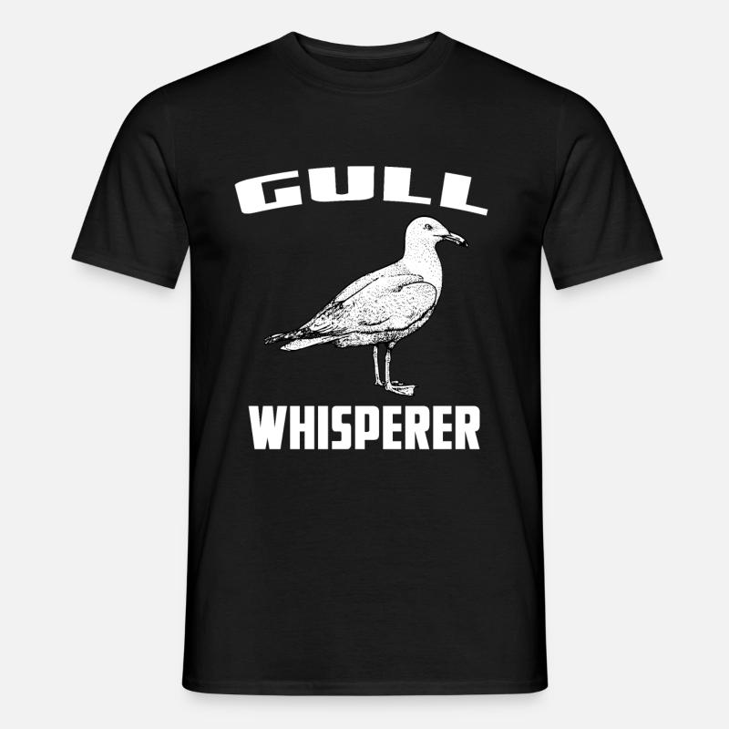 Gull Whisperer - Männer T-Shirt - Schwarz