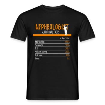 Nephrologist Ingredients - Men's T-Shirt - black - Front - AI Model Male 178 light (178cm)
