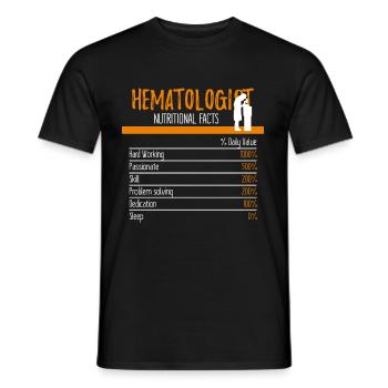 Hematologist Ingredients - Men's T-Shirt - black - Front - AI Model Male 178 light (178cm)