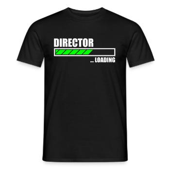 Director Loading Bar - Männer T-Shirt - Schwarz - Vorne - AI Model Male 178 light (178cm)