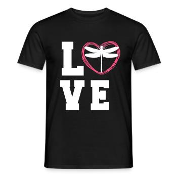 Dragonfly Tshirt For Women - Männer T-Shirt - Schwarz - Vorne - AI Model Male 178 light (178cm)