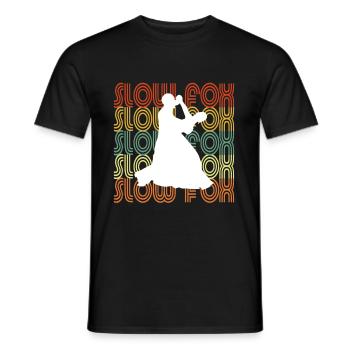 SLOW FOX - Männer T-Shirt - Schwarz - Vorne - AI Model Male 178 light (178cm)