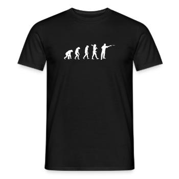 Darts Evolution Good Tee Shirt - Männer T-Shirt - Schwarz - Vorne - AI Model Male 178 light (178cm)