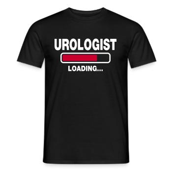 Urologist - Men's T-Shirt - black - Front - AI Model Male 178 light (178cm)