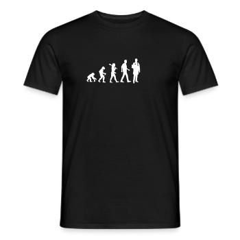 Doctor Evolution - Männer T-Shirt - Schwarz - Vorne - AI Model Male 178 light (178cm)