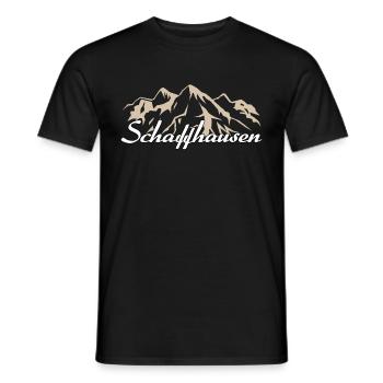 Schaffhausen Schweiz Heimat Geschenk - Männer T-Shirt - Schwarz - Vorne - AI Model Male 178 light (178cm)