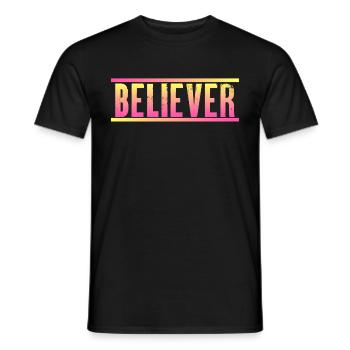 Croyant Faire confiance Foi Je sais ce que je sais don - T-shirt homme - noir - Devant - AI Model Male 178 light (178cm)