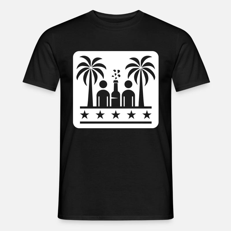 Drinking Beach Party - Männer T-Shirt - Schwarz